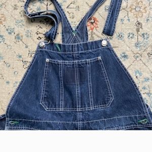 TOMMY Hilfiger vintage 90s Y2K dark wash straight leg carpenter overalls Sz M
